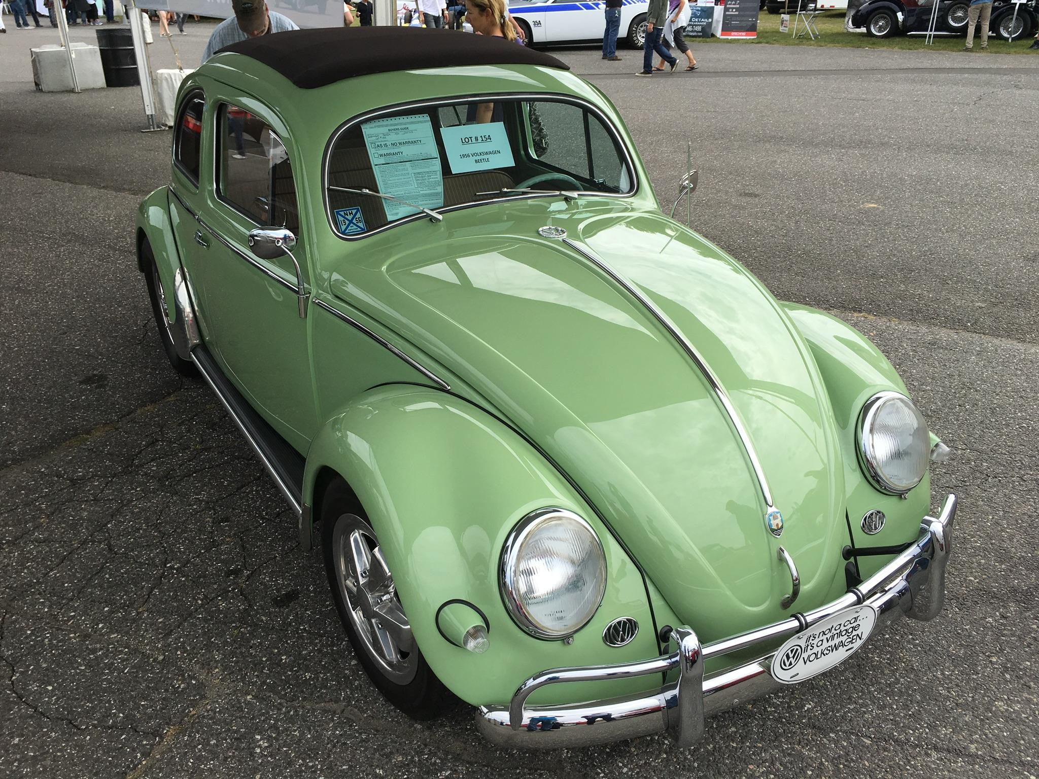 Beetle with a Porsche engine at the auction